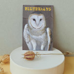 Cartão Barn Owl Photo Funny Birthday Card<br><div class="desc">Birthday card for all that features the photo image of a perched Barn Owl,  along with a humorous birthday greeting inside. Select from matte or glossy style card.</div>