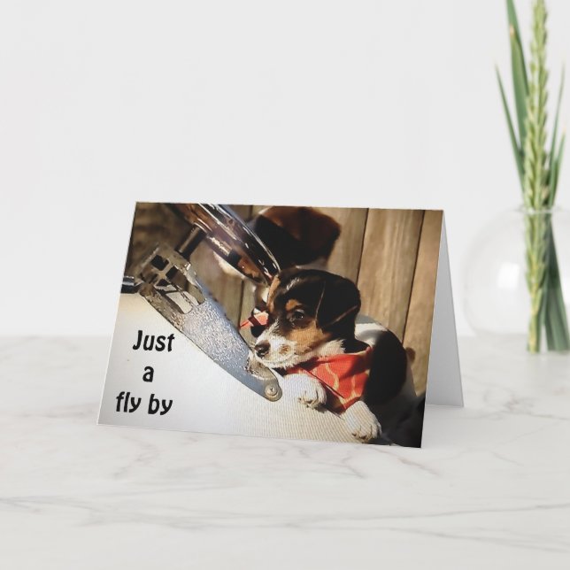 CARTÃO BARNSTORMING RUSSELL TERRIORS DIZEM 40º FELIZ (Frente)