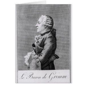Cartão Baron Friedrich Melchior Grimm