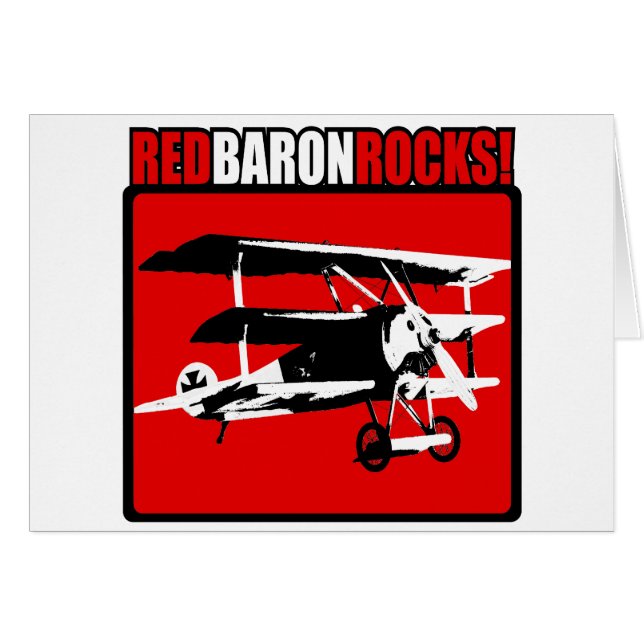 Cartão Baron vermelho Rocha! (Frente Horizontal)