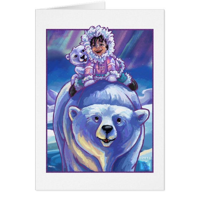 Cartão Barramento do Urso Polar (Frente)