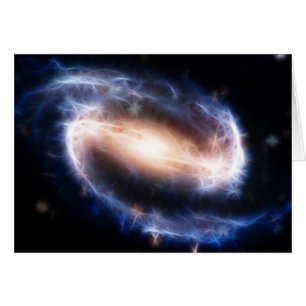 Cartão Barred Spiral Galaxy