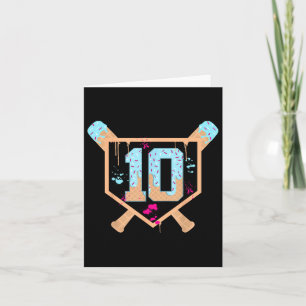 Cartão Baseball com 10 anos de Sorvete Drip 10º aniversár