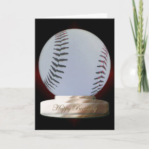 Cartão Baseball Happy Birthday Card