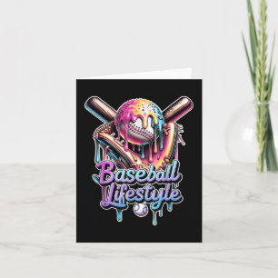 Cartão Baseball Lifestyle Sorvete Men Boys Kids Gi