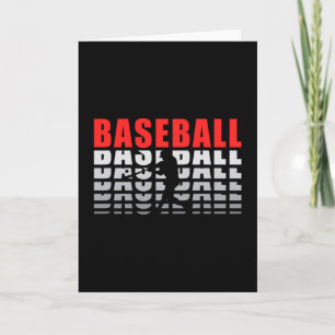 Cartão Baseball Sports Catcher Pitcher Bat Funny Gift