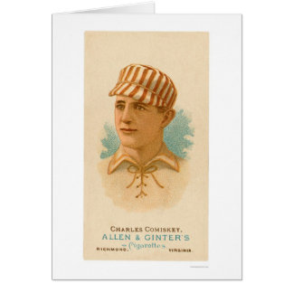 Cartão Basebol 1887 de Charles Comiskey