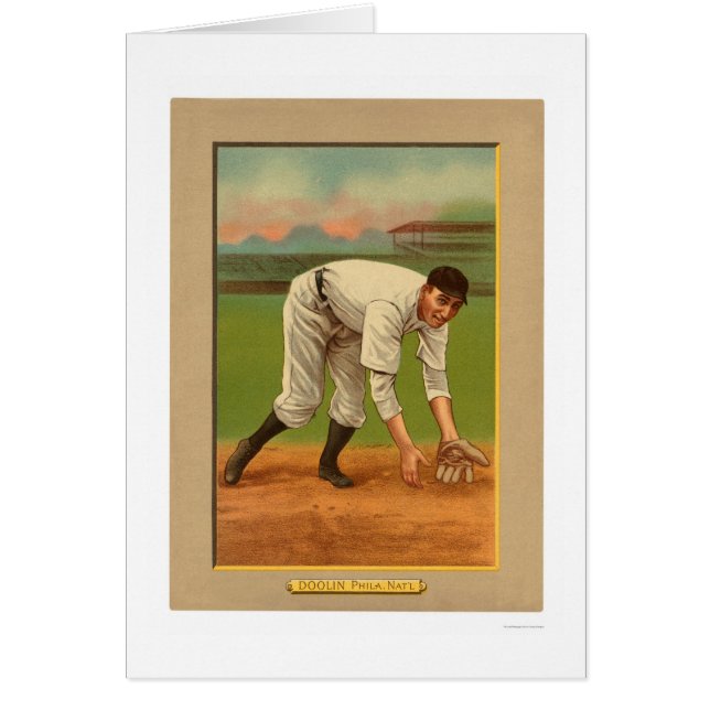 Cartão Basebol 1911 de Mickey Doolan Phillies (Frente)