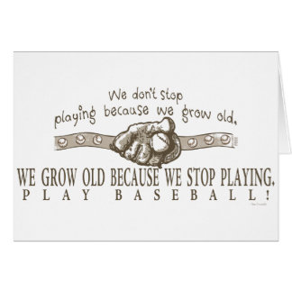 Cartão Basebol do jogo