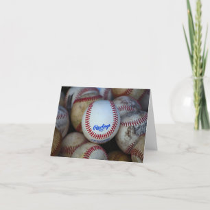 Cartão Basebol Notecard vazio