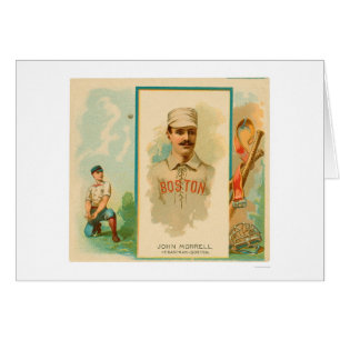 Cartão Basebol raro 1888 de John Morrell