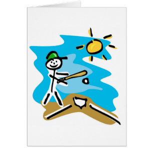Cartão basebol & softball