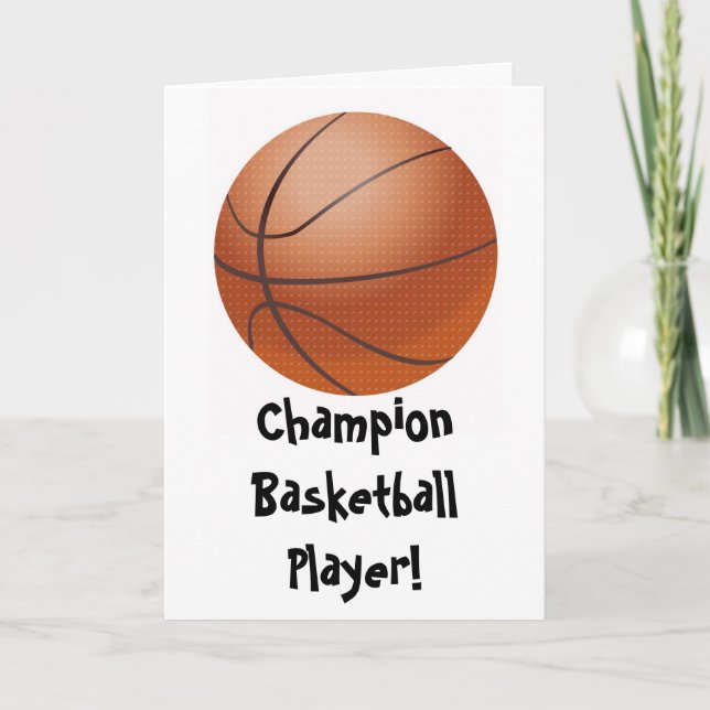 Cartão Basketball Fathers Day Card (Frente)