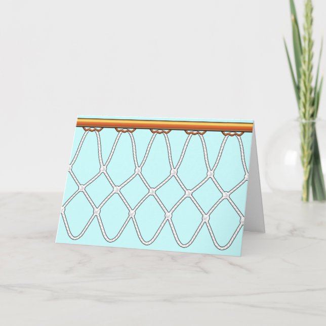 Cartão Basketball Hoop Net_Congratulations! (Frente)