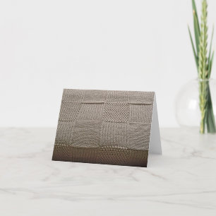 Cartão Basketweave Patchwork Knit por Shirley Taylor