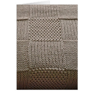 Cartão Basketweave Patchwork Knit por Shirley Taylor