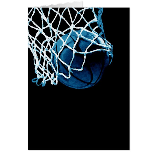 Cartão Basquete Azul (Frente)