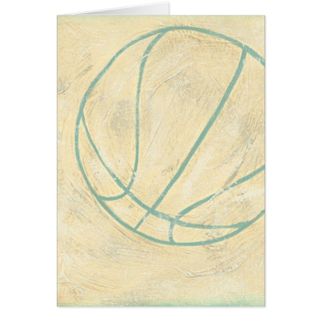 Cartão Basquete Azul de Chariklia Zarris (Frente)