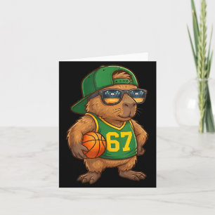 Cartão Basquete de Capivara 67 Geração Alpha Gíria Srts H