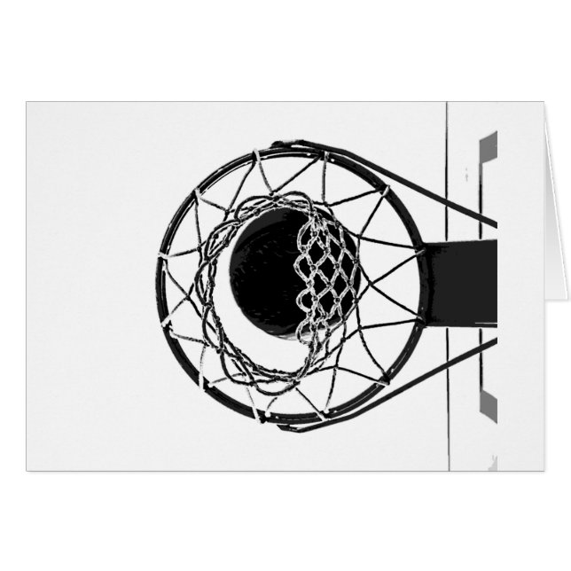 Cartão Basquete de pop (Frente Horizontal)