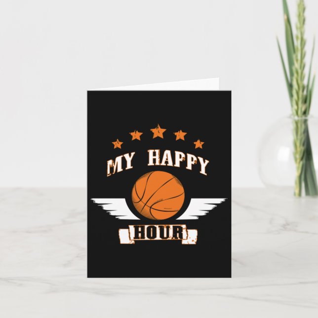 Cartão Basquete é a minha felicidade (Frente)