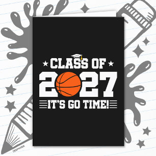 Cartão Basquete Graduação É Hora da Sênior Turma de 2027