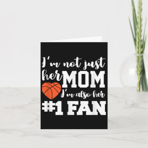 Cartão Basquete Mãe Número Um Ventilador de Basquete Mães