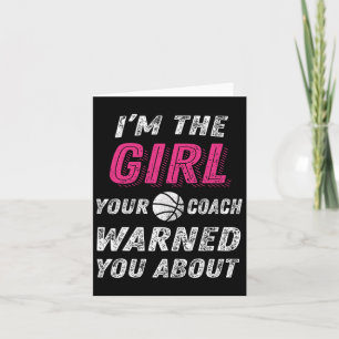 Cartão Basquete Para Meninas