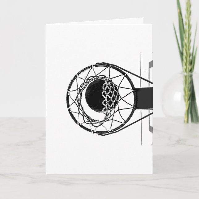 Cartão Basquete Pop Art (Frente)