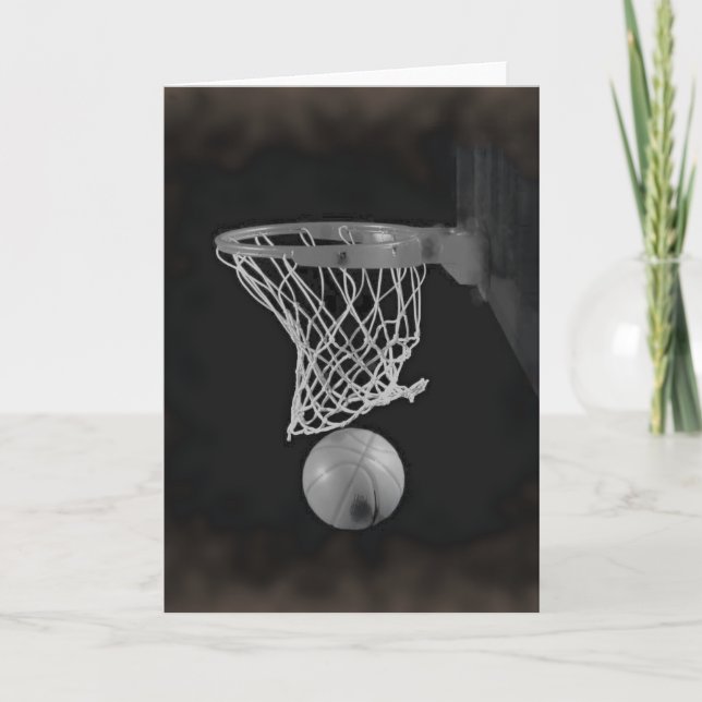 Cartão Basquete Sepia (Frente)