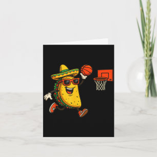 Cartão Basquete taco cinco de maio
