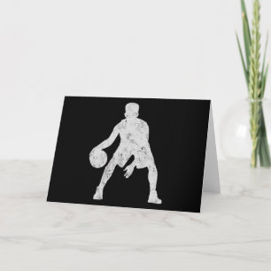 Cartão Basquetebol Homens Mulheres Crianças Halloween Esq