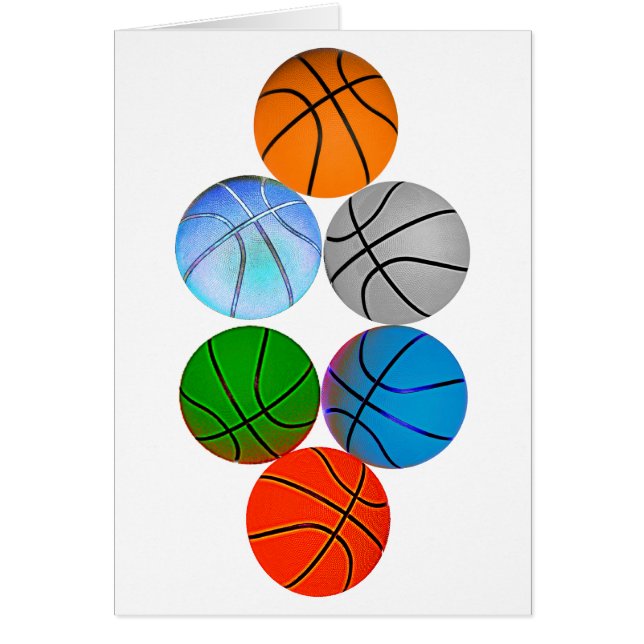 Cartão Basquetebol múltiplos (Frente)