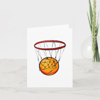 Cartão Basquetebol na aro