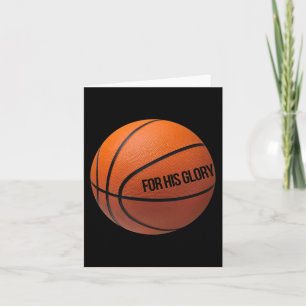 Cartão Basquetebol Para Pessoas Desportivas Que Amam Deus