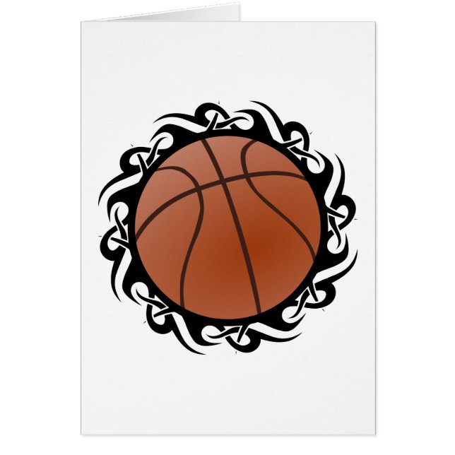Cartão basquetebol tribal (Frente)