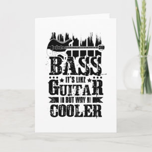 Cartão Bass É Como Violão
