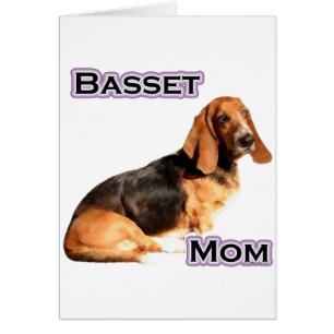 Cartão Basset Hound Mãe 4