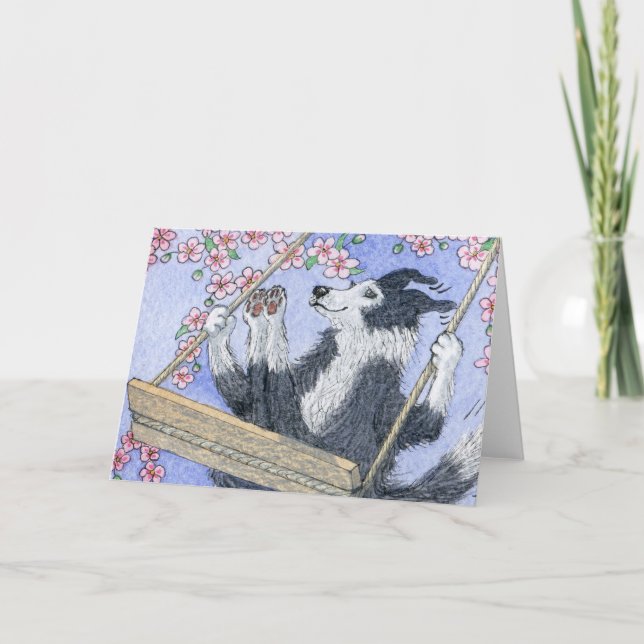 Cartão Basta balançar na flor (Frente)