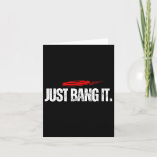 Cartão Basta Bang-It. Engraçado Golf De Disco Com Golfe A