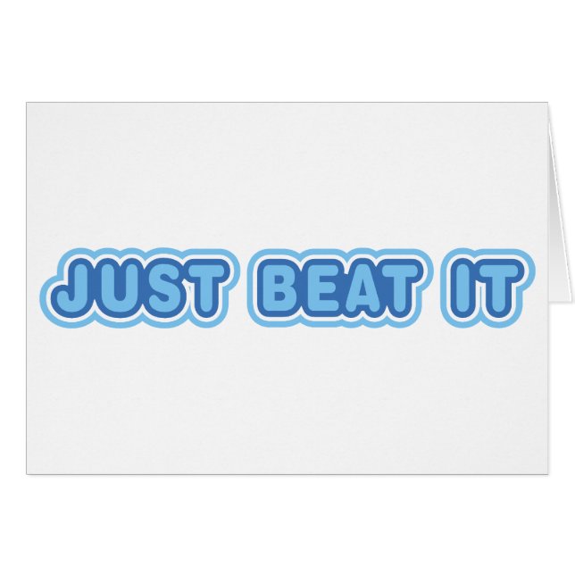 Cartão Basta Bater (Frente Horizontal)