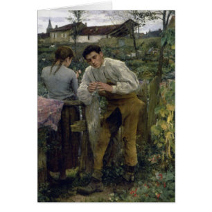 Cartão Bastien Lepage LAmour au Village
