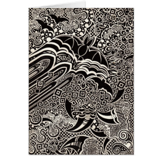 Cartão Bastões na torre de sino