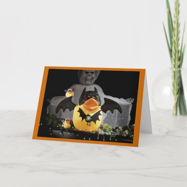 Cartão Bat Duckies Proteja e Defenda (Frente)