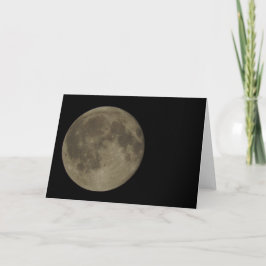 Cartão Bat & The Full Moon Greeting Card, Blank Inside