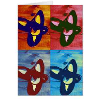 Cartão Bata o pop art dos calçados