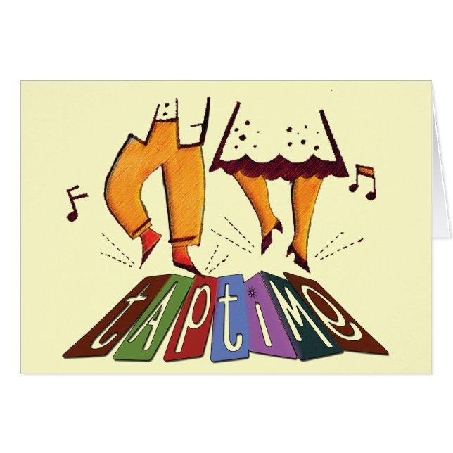 Cartão Bata o tempo (Frente Horizontal)