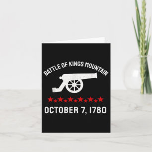 Cartão Batalha Da Guerra Revolucionária De Kings Mountain