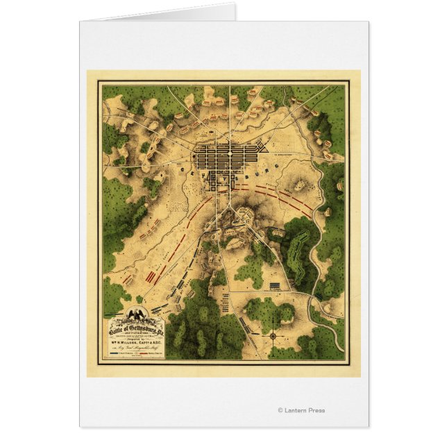 Cartão Batalha de Gettysburg 10 (Frente)