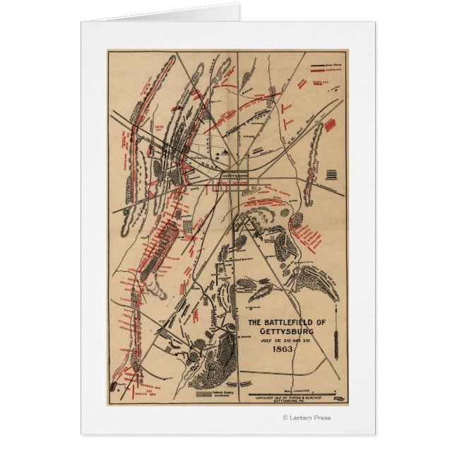 Cartão Batalha de Gettysburg 2 (Frente)